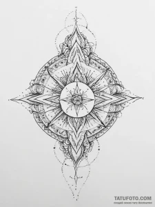 Tattoo sketch blessed creation - эскиз тату (№1756231072_0, 26.08.2025 17:57) — Tatufoto.com