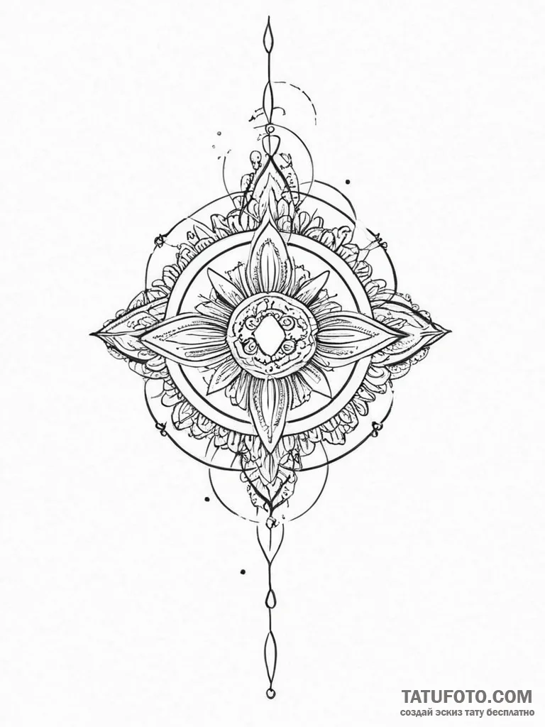 Tattoo sketch spiritual representation, tatto... - эскиз тату (№1756234868_0, 26.08.2025 19:01) — Tatufoto.com