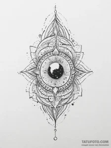 Tattoo sketch cosmic essence, ink illustratio... - эскиз тату (№1756235266_0, 26.08.2025 19:07) — Tatufoto.com