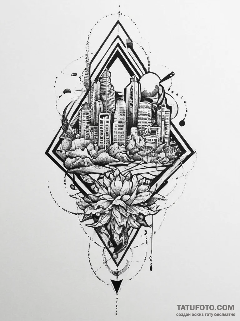 Tattoo sketch geometric location, tattoo sket... - эскиз тату (№1756238230_0, 26.08.2025 19:57) — Tatufoto.com