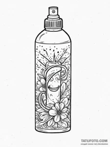 Tattoo sketch cleaner spray bottle, tattoo fl... - эскиз тату (№1756239217_0, 26.08.2025 20:13) — Tatufoto.com