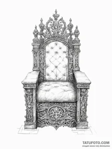 Tattoo sketch throne - эскиз тату (№1756240426_0, 26.08.2025 20:33) — Tatufoto.com
