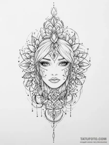 Tattoo sketch spirit - эскиз тату (№1756244580_0, 26.08.2025 21:43) — Tatufoto.com