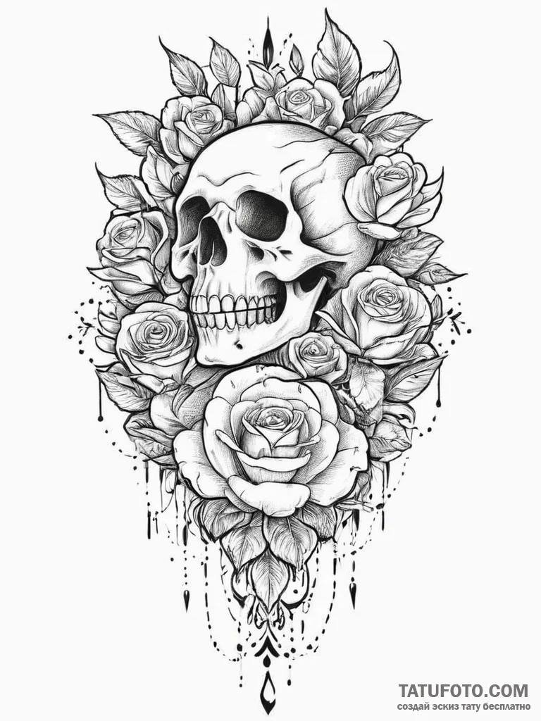 Tattoo sketch a magical creature, tattoo draw... - эскиз тату (№1756246958_0, 26.08.2025 22:22) — Tatufoto.com