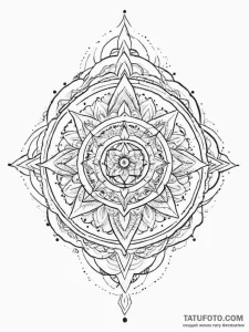 Tattoo sketch cosmic tale, concept art for ta... - эскиз тату (№1756247953_0, 26.08.2025 22:39) — Tatufoto.com