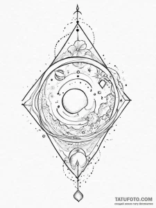Tattoo sketch cosmic source - эскиз тату (№1756248150_0, 26.08.2025 22:42) — Tatufoto.com