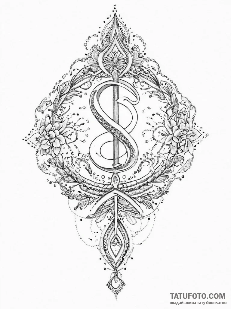 Tattoo sketch sikh khanda symbol, tattoo sket... - эскиз тату (№1756248547_0, 26.08.2025 22:49) — Tatufoto.com