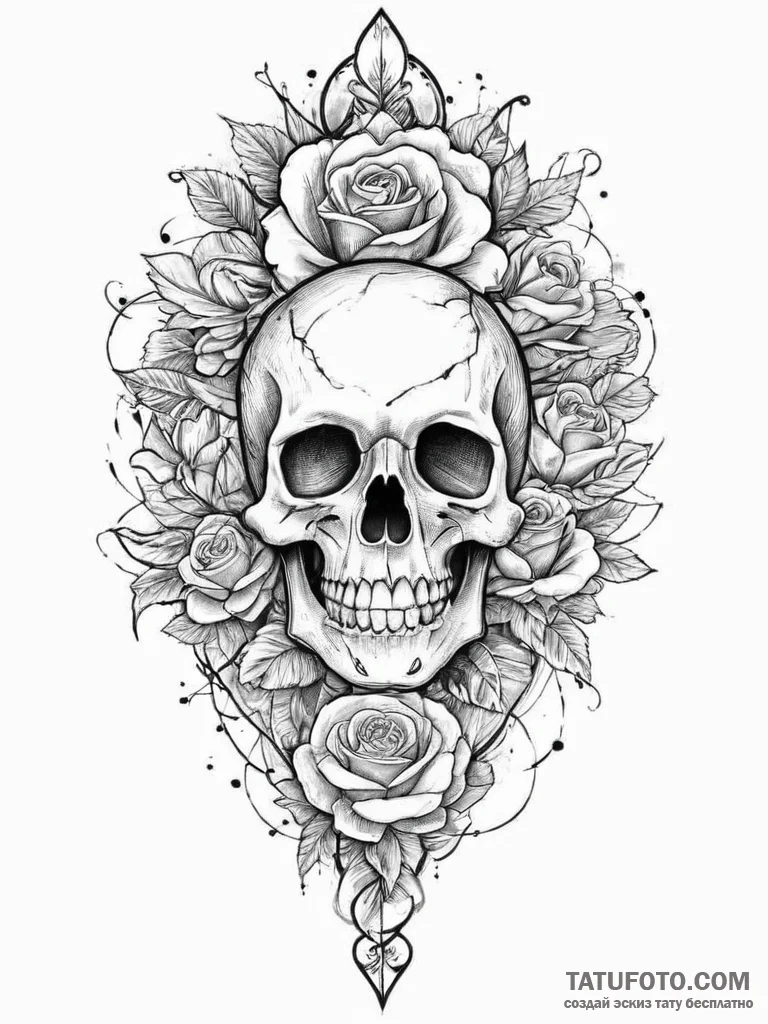 Tattoo sketch fantasy, ink illustration for t... - эскиз тату (№1756250141_0, 26.08.2025 23:15) — Tatufoto.com