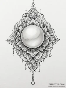 Tattoo sketch pearl - эскиз тату (№1756250336_0, 26.08.2025 23:18) — Tatufoto.com