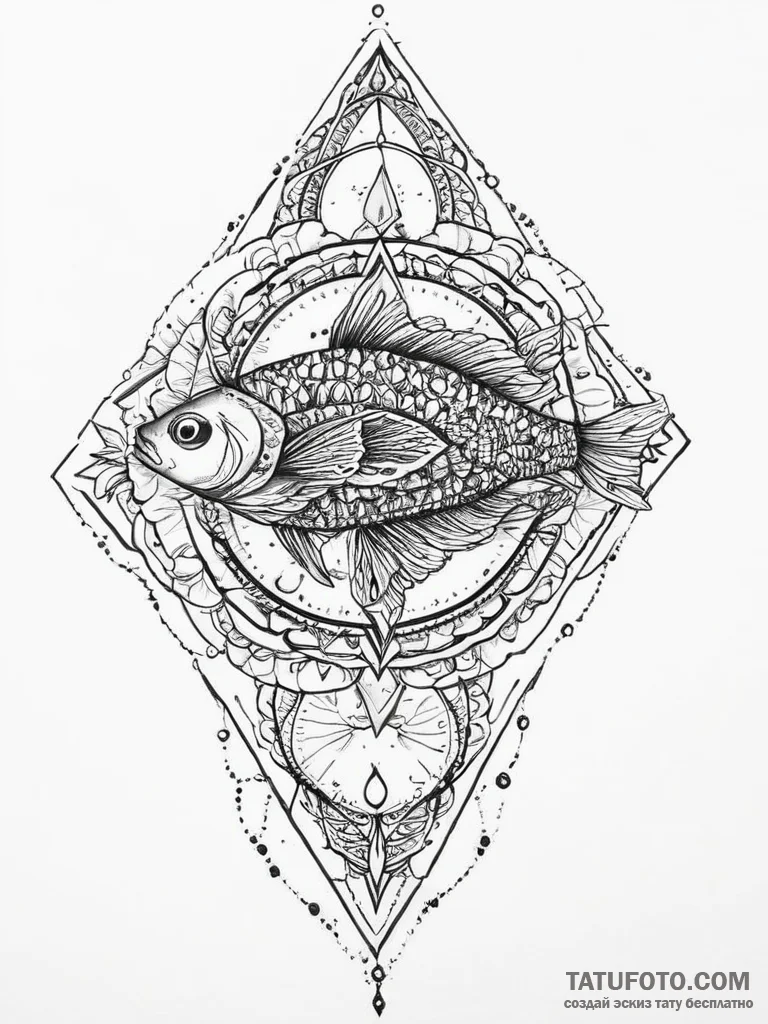 Tattoo sketch lanternfish, tattoo sketch desi... - эскиз тату (№1756251130_0, 26.08.2025 23:32) — Tatufoto.com