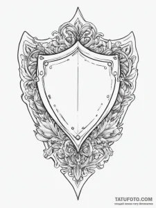 Tattoo sketch shield - эскиз тату (№1756252499_0, 26.08.2025 23:54) — Tatufoto.com