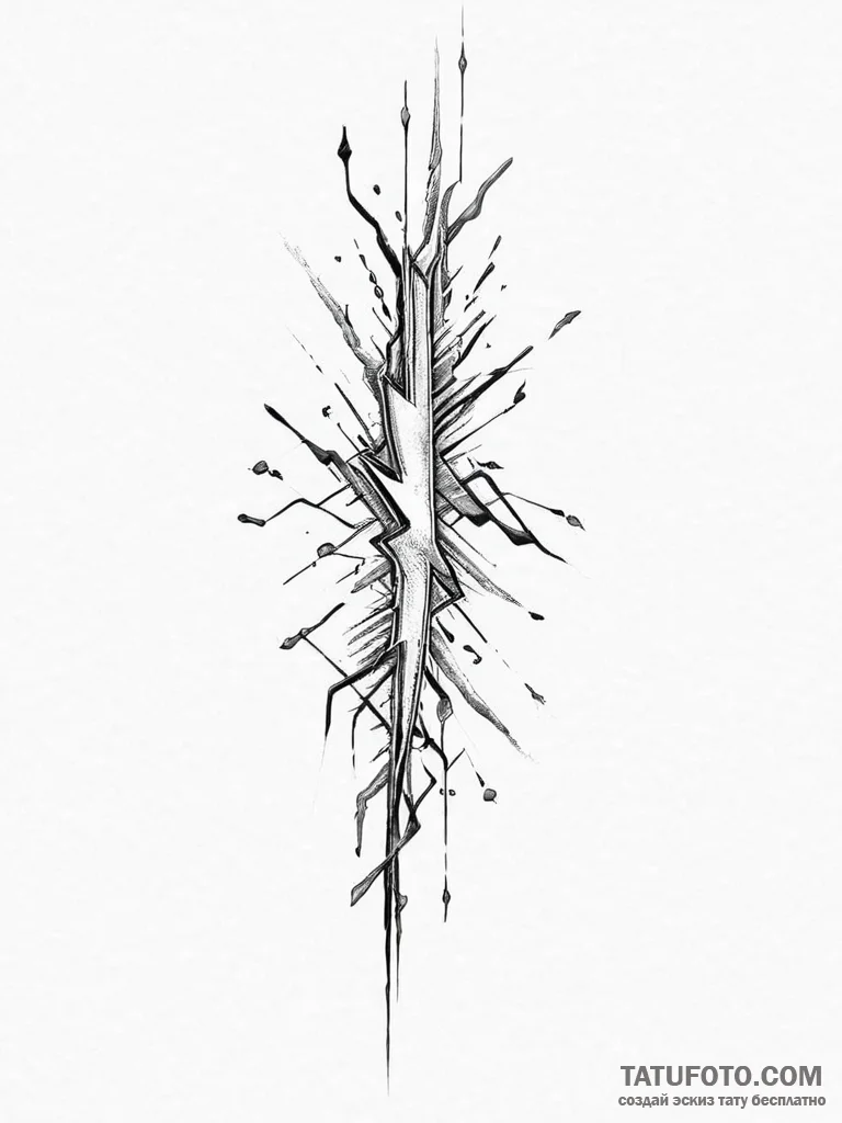 Tattoo sketch electrician lightning bolt and... - эскиз тату (№1756253087_0, 27.08.2025 00:04) — Tatufoto.com