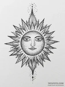 Tattoo sketch puns a sun that says "rise and... - эскиз тату (№1756255239_0, 27.08.2025 00:40) — Tatufoto.com