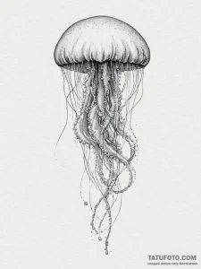 Tattoo sketch watercolor медуза, concept art... - эскиз тату (№1756255436_0, 27.08.2025 00:43) — Tatufoto.com