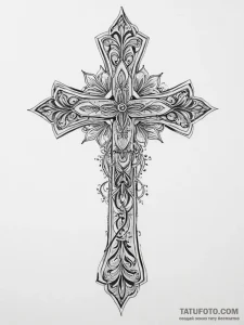 Tattoo sketch chicano крест, concept art for... - эскиз тату (№1756256031_0, 27.08.2025 00:53) — Tatufoto.com