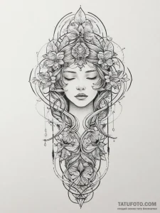 Tattoo sketch beginning, tattoo sketch design... - эскиз тату (№1756256624_0, 27.08.2025 01:03) — Tatufoto.com