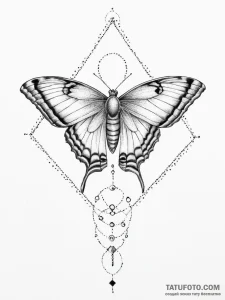 Tattoo sketch ailanthus silkmoth, tattoo draw... - эскиз тату (№1756258579_0, 27.08.2025 01:36) — Tatufoto.com