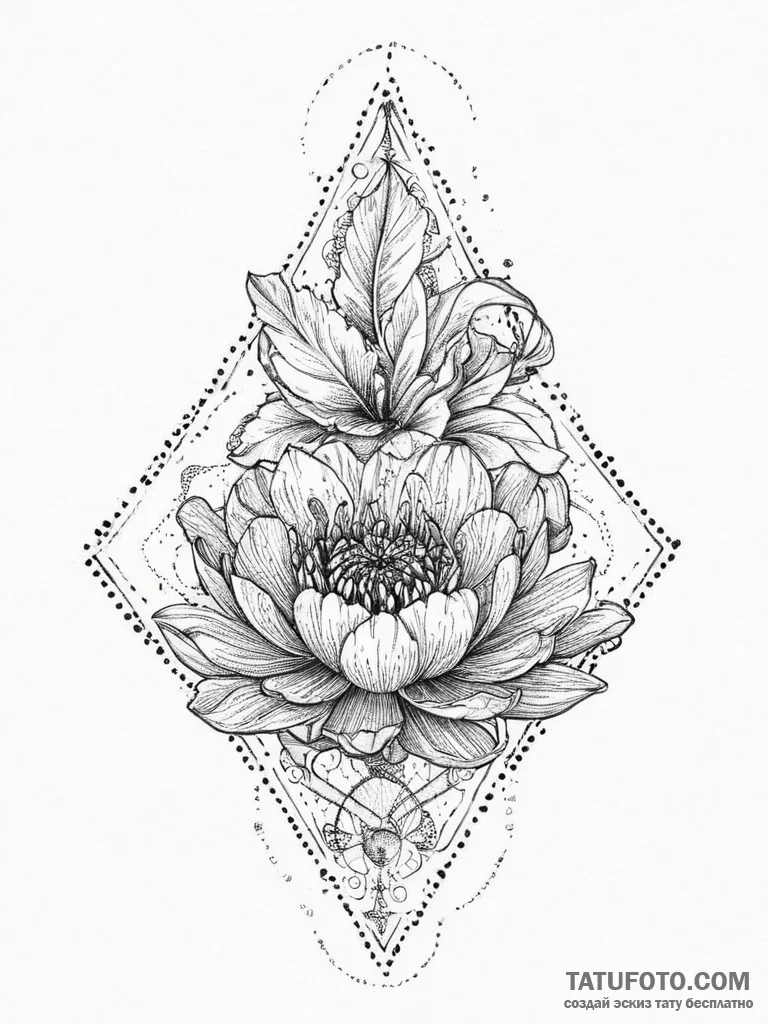 Tattoo sketch end, ink illustration for tatto... - эскиз тату (№1756259751_0, 27.08.2025 01:55) — Tatufoto.com
