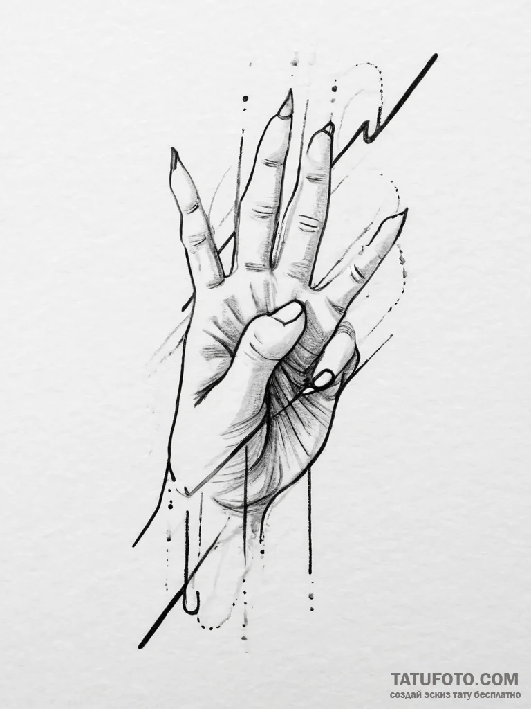Tattoo sketch mystical character, artistic ta... - эскиз тату (№1756262093_0, 27.08.2025 02:34) — Tatufoto.com