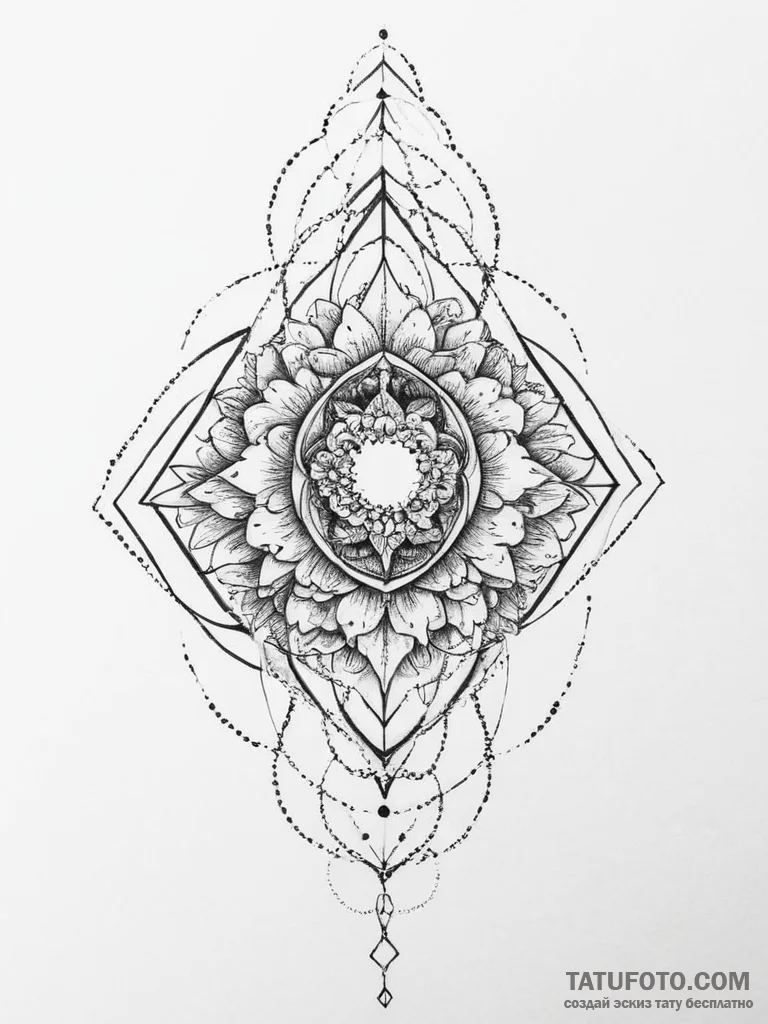 Tattoo sketch geometric memory - эскиз тату (№1756263083_0, 27.08.2025 02:51) — Tatufoto.com