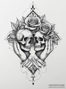 Tattoo sketch hands with a partner, tattoo sk... - эскиз тату (№1756264077_0, 27.08.2025 03:07) — Tatufoto.com