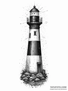 Tattoo sketch lighthouse, artistic tattoo ske... - эскиз тату (№1756266095_0, 27.08.2025 03:41) — Tatufoto.com