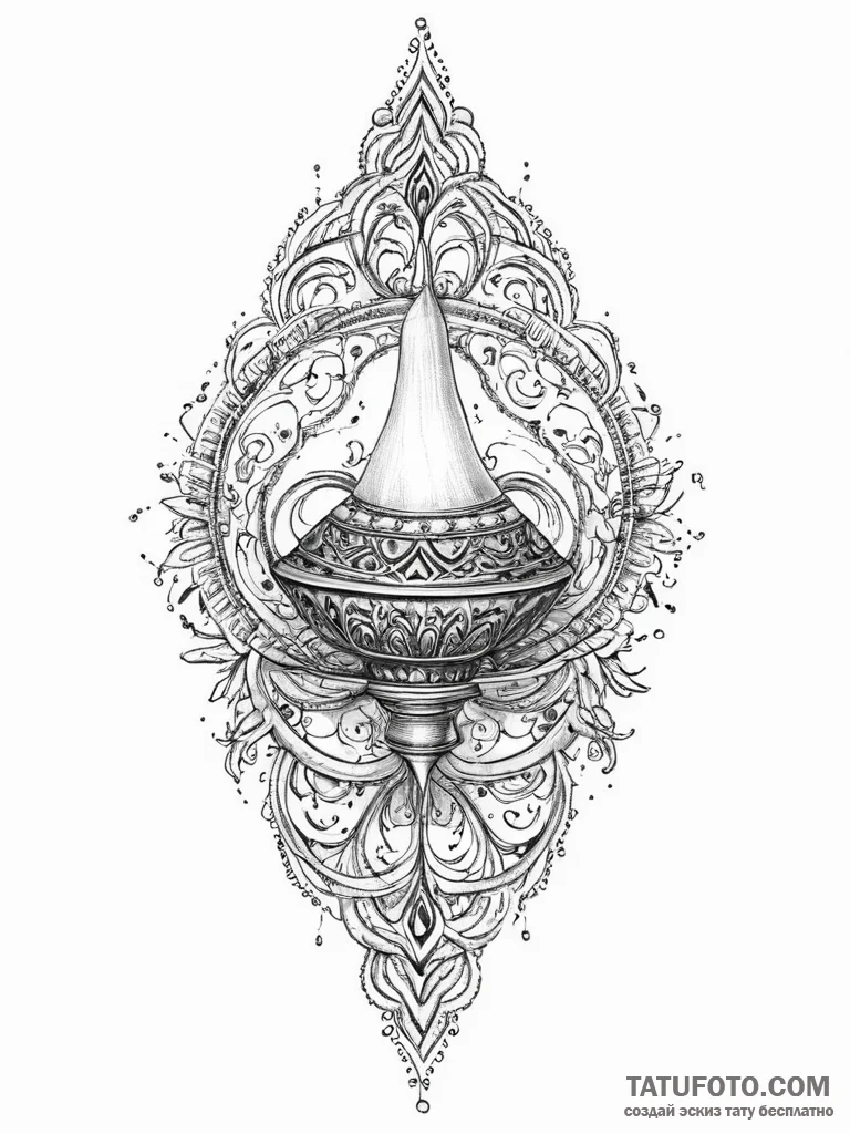 Tattoo sketch inception spinning top, tattoo... - эскиз тату (№1756266494_0, 27.08.2025 03:48) — Tatufoto.com