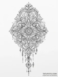 Tattoo sketch key, tattoo line art, ornamenta... - эскиз тату (№1756268317_0, 27.08.2025 04:18) — Tatufoto.com