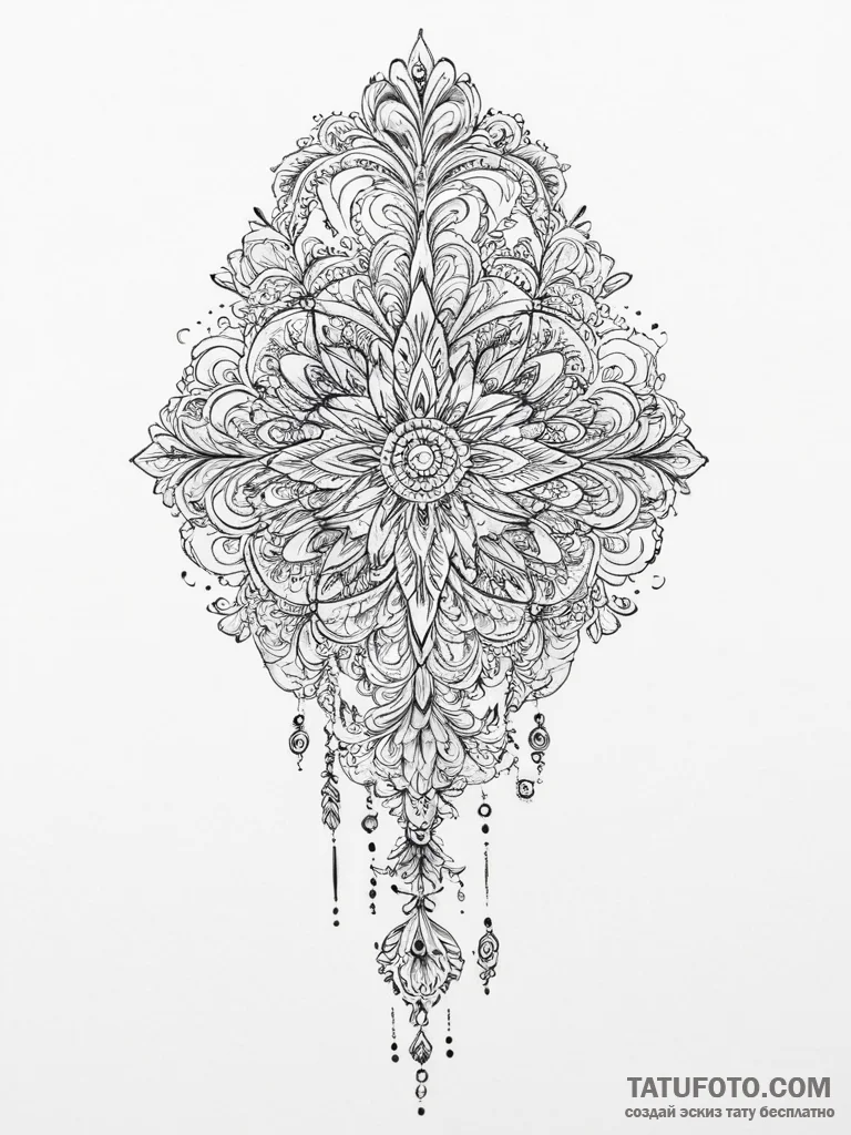 Tattoo sketch key, tattoo line art, ornamenta... - эскиз тату (№1756268317_0, 27.08.2025 04:18) — Tatufoto.com