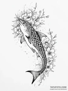 Tattoo sketch whale shark, artistic tattoo sk... - эскиз тату (№1756268523_0, 27.08.2025 04:22) — Tatufoto.com