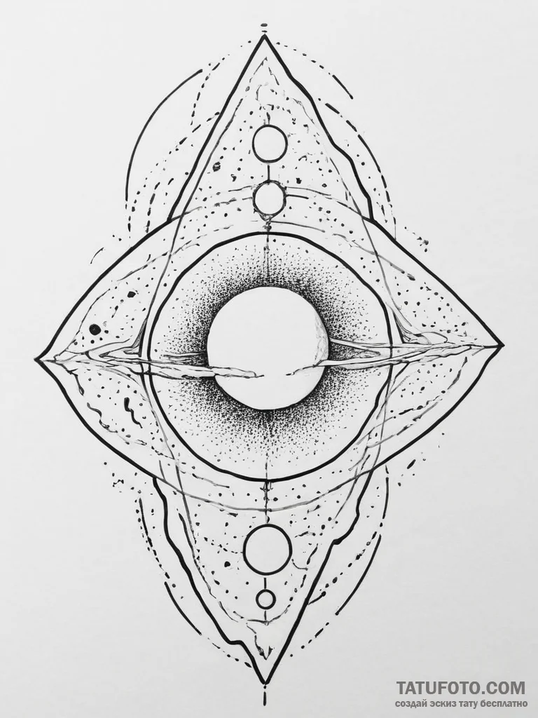 Tattoo sketch cosmic being, concept art for t... - эскиз тату (№1756269526_0, 27.08.2025 04:38) — Tatufoto.com