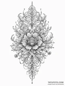 Tattoo sketch coral, tattoo drawing outline,... - эскиз тату (№1756275483_0, 27.08.2025 06:18) — Tatufoto.com