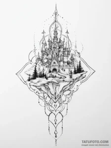 Tattoo sketch kingdom - эскиз тату (№1756277255_0, 27.08.2025 06:47) — Tatufoto.com