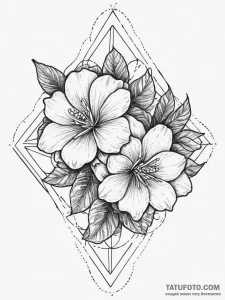 Tattoo sketch gardenia flower, concept art fo... - эскиз тату (№1756278637_0, 27.08.2025 07:10) — Tatufoto.com