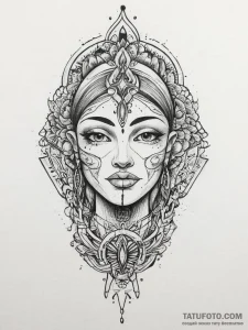 Tattoo sketch holy self, tattoo drawing outli... - эскиз тату (№1756279033_0, 27.08.2025 07:17) — Tatufoto.com
