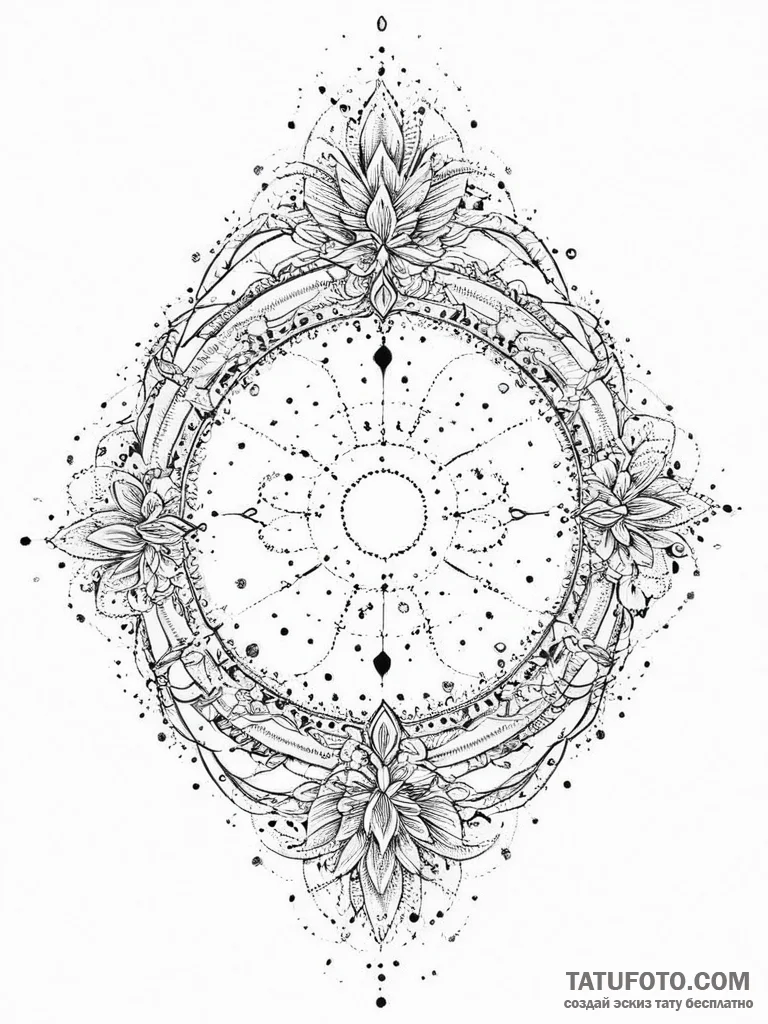 Tattoo sketch cosmic universe, tattoo line ar... - эскиз тату (№1756279428_0, 27.08.2025 07:23) — Tatufoto.com