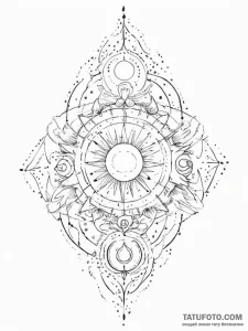 Tattoo sketch cosmic myth - эскиз тату (№1756281400_0, 27.08.2025 07:56) — Tatufoto.com