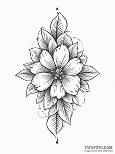 Tattoo sketch hemp flower, tattoo flash sheet... - эскиз тату (№1756283178_0, 27.08.2025 08:26) — Tatufoto.com