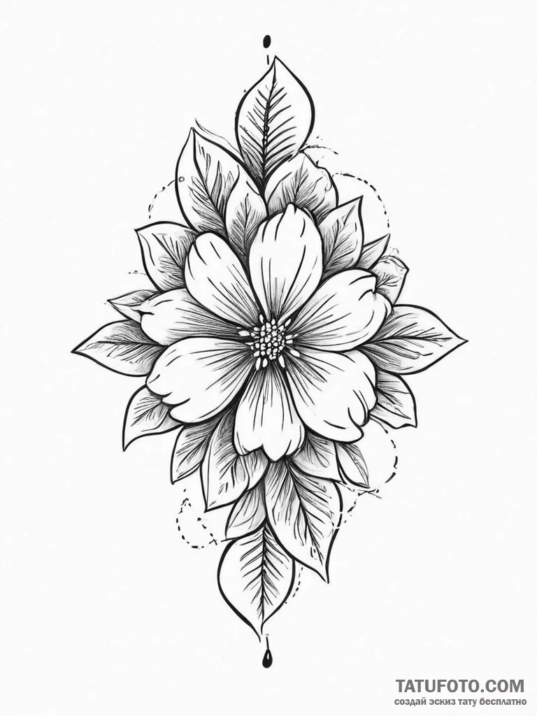 Tattoo sketch hemp flower, tattoo flash sheet... - эскиз тату (№1756283178_0, 27.08.2025 08:26) — Tatufoto.com