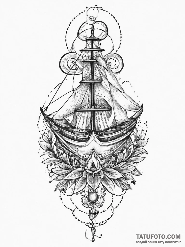 Tattoo sketch element, ink illustration for t... - эскиз тату (№1756283571_0, 27.08.2025 08:32) — Tatufoto.com