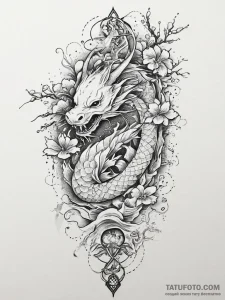 Tattoo sketch blessed figure, ink illustratio... - эскиз тату (№1756283965_0, 27.08.2025 08:39) — Tatufoto.com