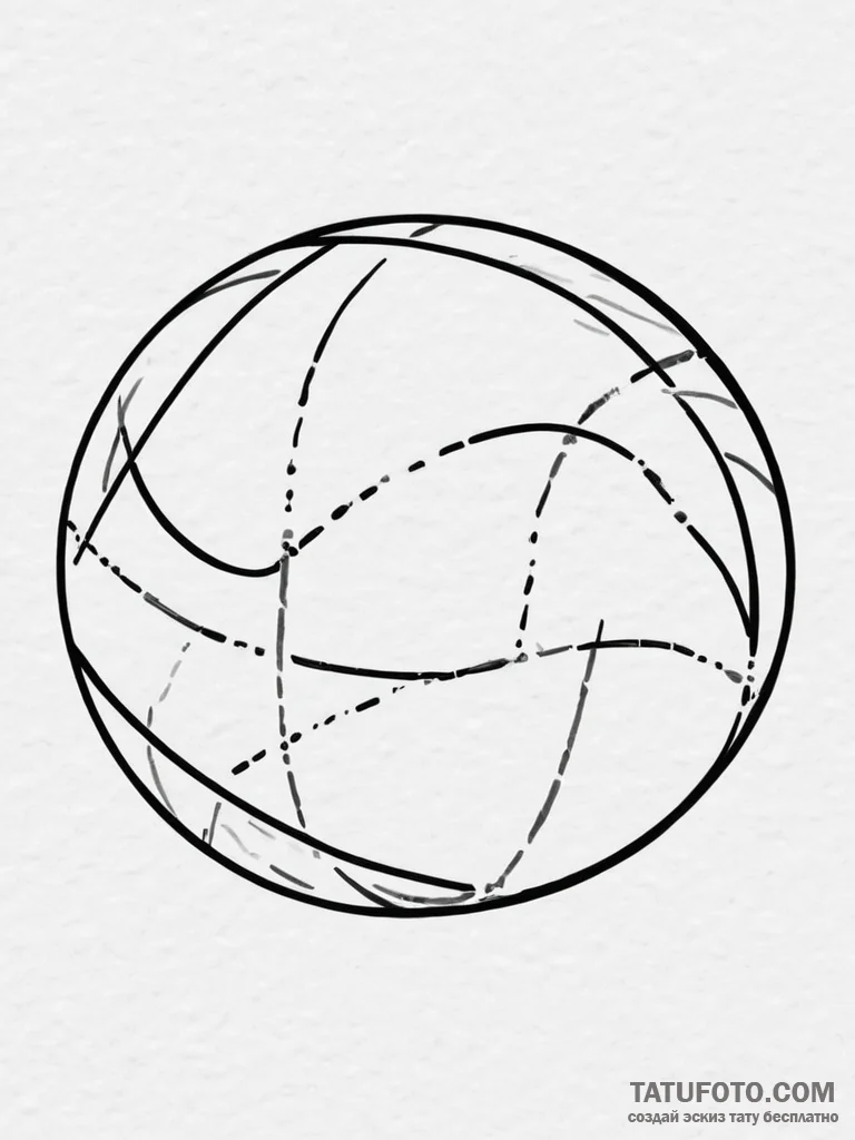 Tattoo sketch coach sports ball, ink illustra... - эскиз тату (№1756285541_0, 27.08.2025 09:05) — Tatufoto.com