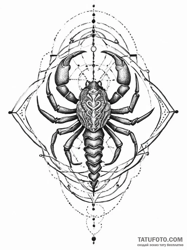 Tattoo sketch scorpio scorpion, tattoo flash... - эскиз тату (№1756286135_0, 27.08.2025 09:15) — Tatufoto.com