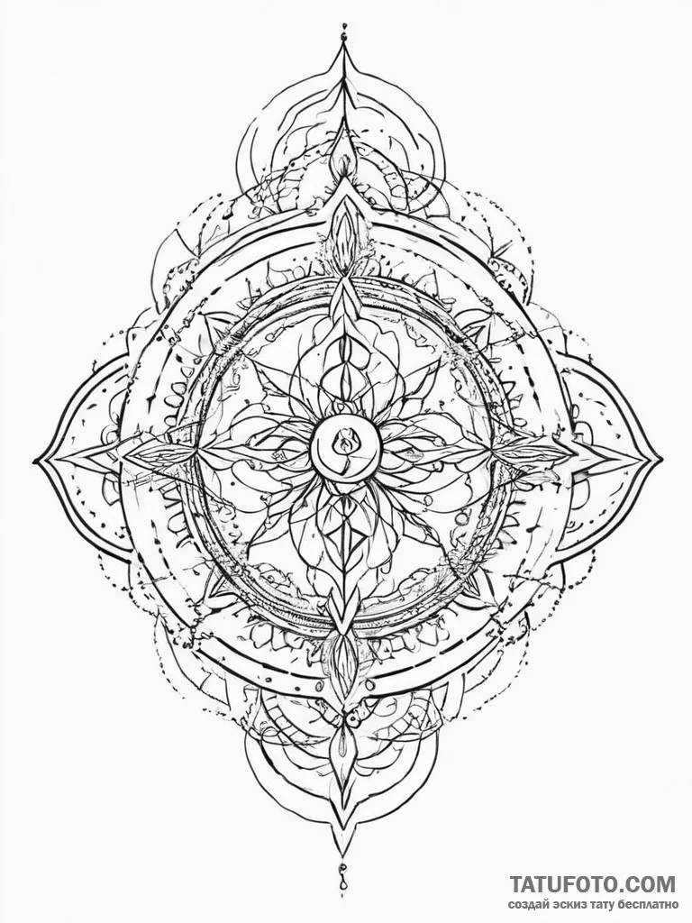 Tattoo sketch spiritual domain - эскиз тату (№1756286332_0, 27.08.2025 09:18) — Tatufoto.com