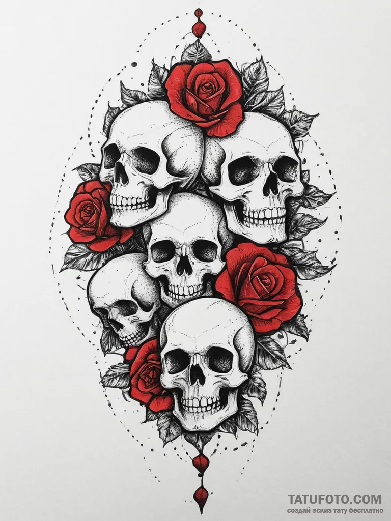 Tattoo sketch red, tattoo drawing outline, do... - эскиз тату (№1756287718_0, 27.08.2025 09:41) — Tatufoto.com
