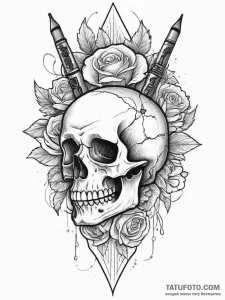 Tattoo sketch soldier with a pen, tattoo line... - эскиз тату (№1756289497_0, 27.08.2025 10:11) — Tatufoto.com