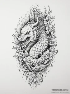 Tattoo sketch amaranth, ink illustration for... - эскиз тату (№1756291276_0, 27.08.2025 10:41) — Tatufoto.com