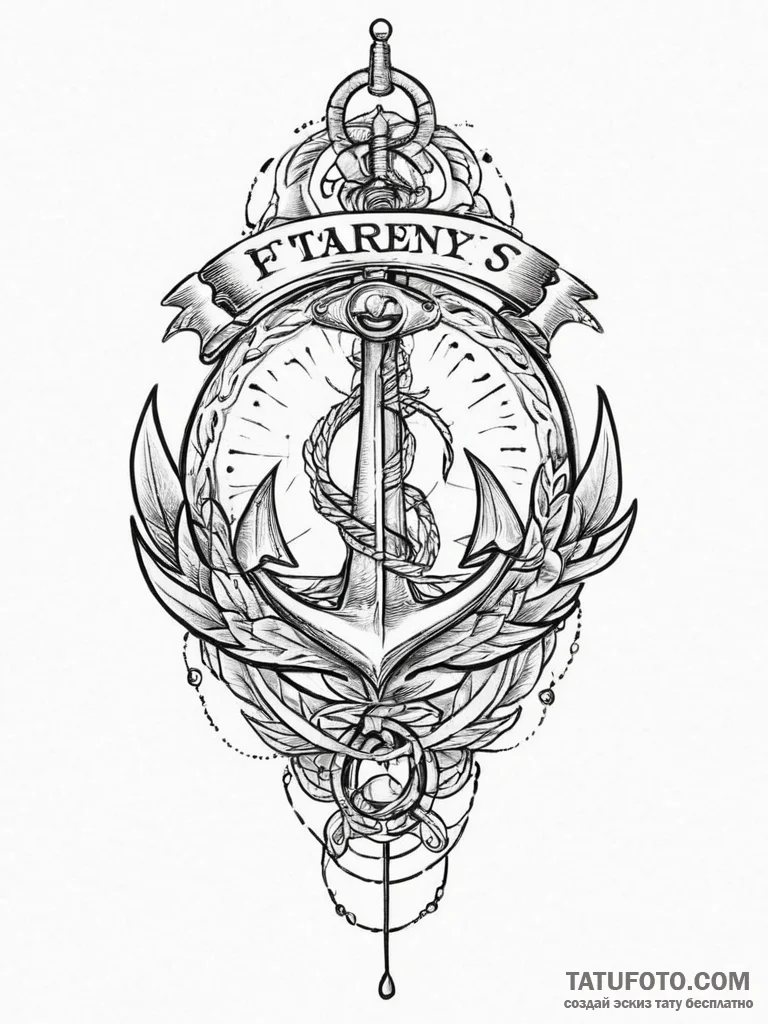 Tattoo sketch eternal life lettering, tattoo... - эскиз тату (№1756293450_0, 27.08.2025 11:17) — Tatufoto.com