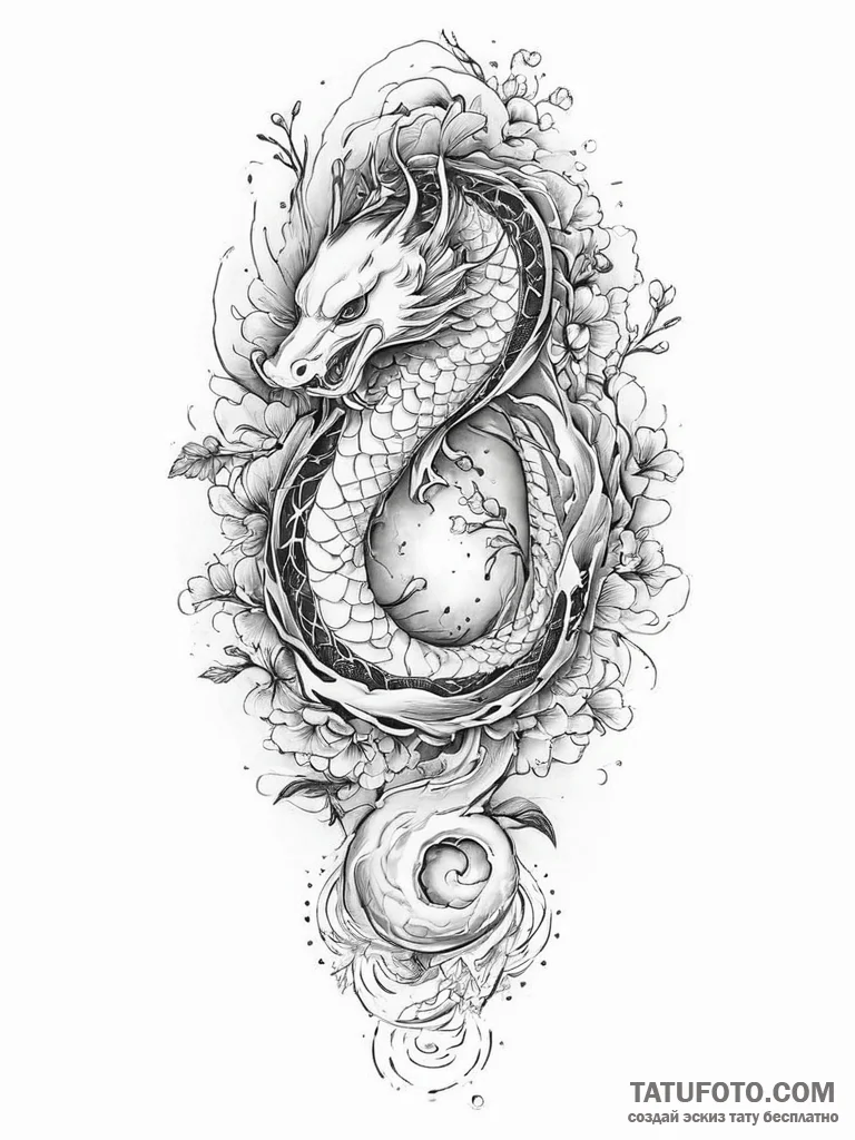 Tattoo sketch cosmic scene, concept art for t... - эскиз тату (№1756295240_0, 27.08.2025 11:47) — Tatufoto.com