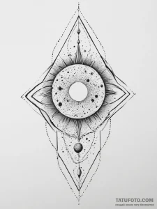 Tattoo sketch cosmic essence, tattoo drawing... - эскиз тату (№1756295637_0, 27.08.2025 11:53) — Tatufoto.com